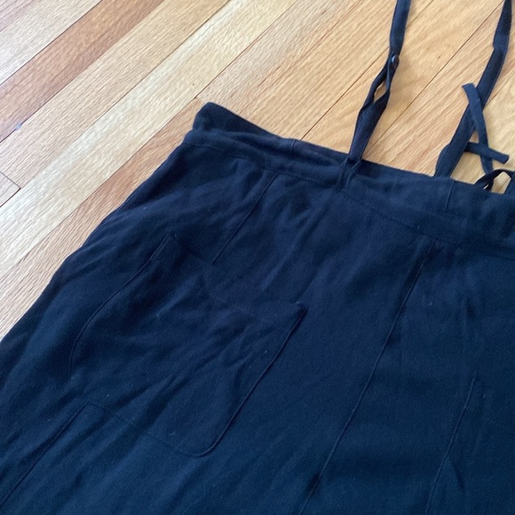 Ulla Johnson Freja High Rise Suspender Pants Noir Black Size 4 Overalls Harem - Picture 15 of 16